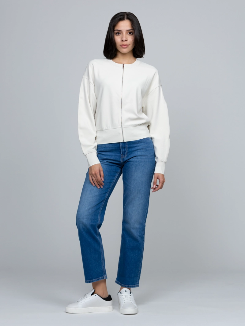 BLUSA DE CREPE  ELASTICO CON CREMALLERA - 2