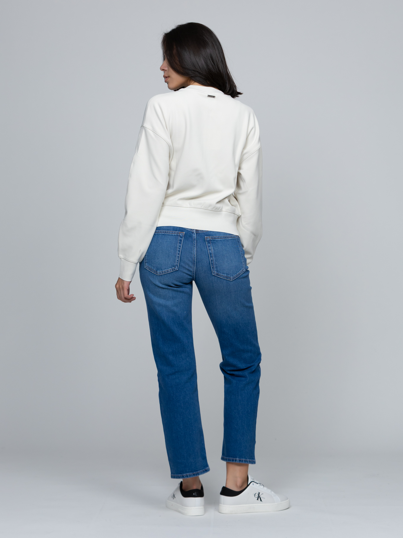 BLUSA DE CREPE  ELASTICO CON CREMALLERA - 3