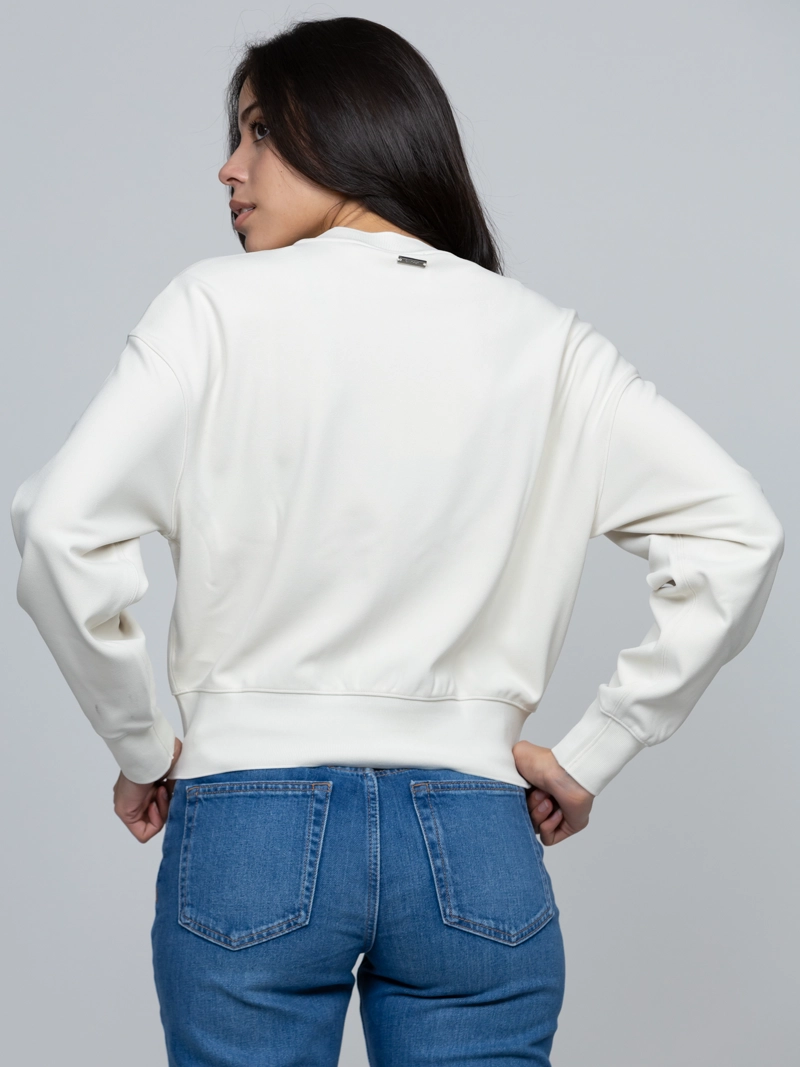 BLUSA DE CREPE  ELASTICO CON CREMALLERA - 4