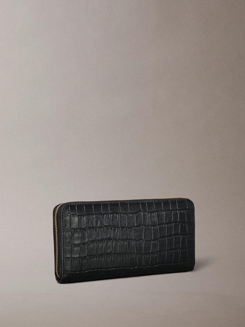 BILLETERA DE CUERO EFECTO COCODRILO CON RFID - 2