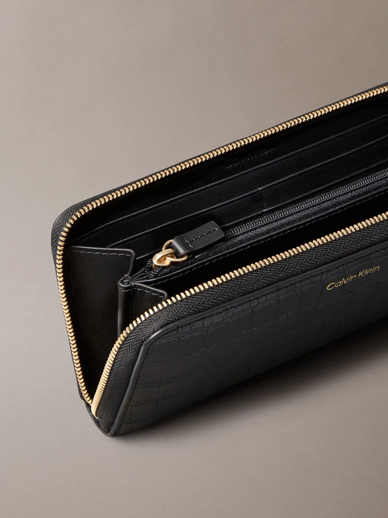 BILLETERA DE CUERO EFECTO COCODRILO CON RFID - 3