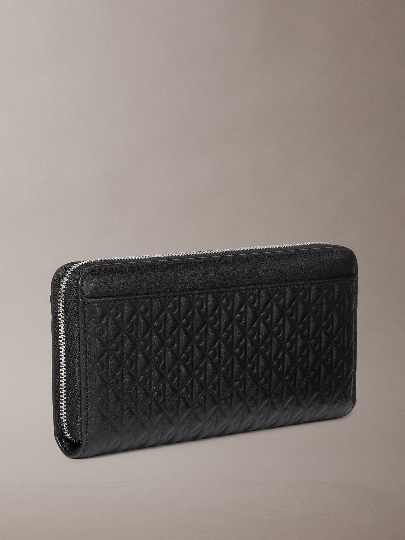 BILLETERA DE CUERO CON TEXTURA DE MONOGRAMA - 2