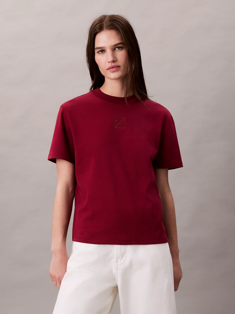 POLERA INTERLOCK CON EMBLEMA CK - 1
