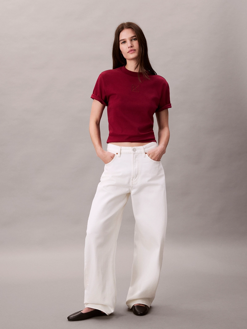POLERA INTERLOCK CON EMBLEMA CK - 2