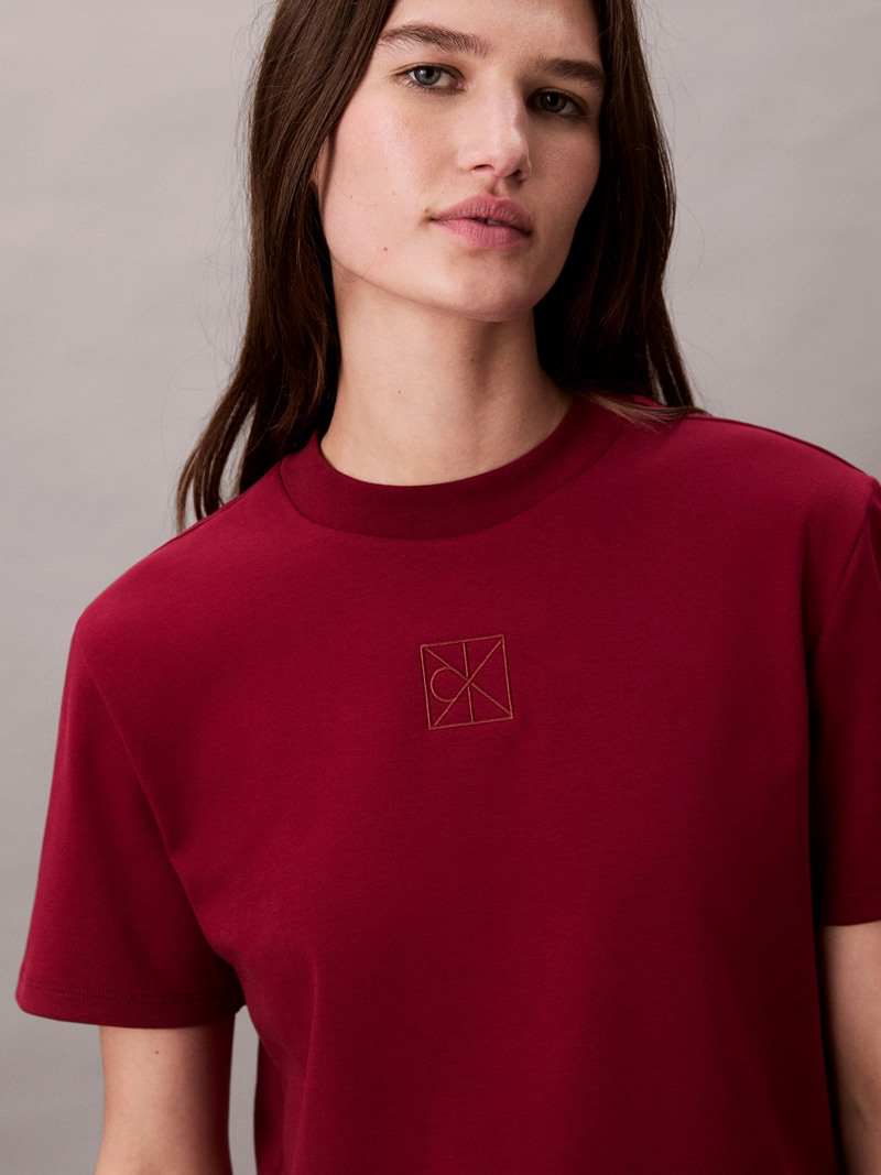 POLERA INTERLOCK CON EMBLEMA CK - 5