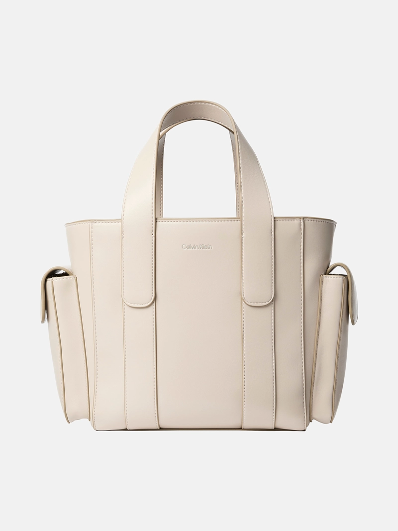 TOTE BAG PEQUEÑO DE JACQUARD CON LOGO - 1