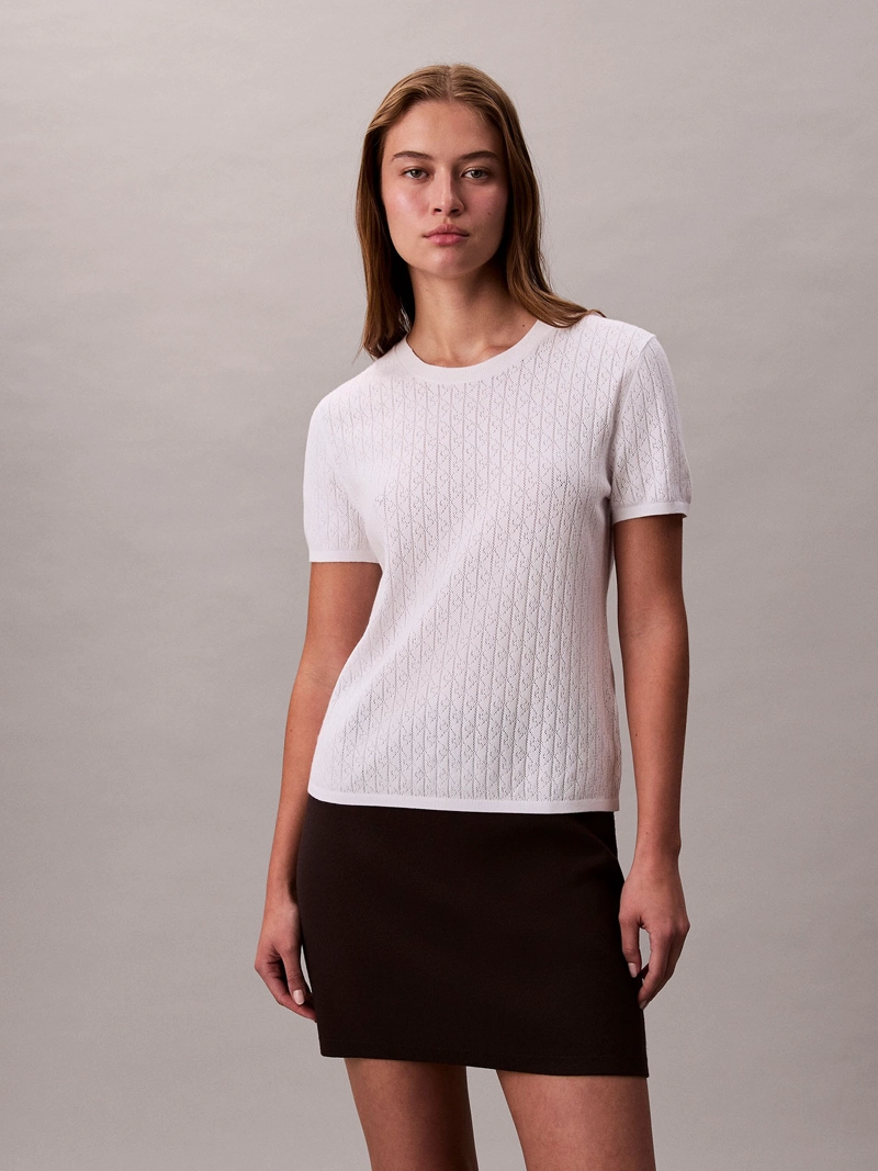 BLUSA EN TEJIDO CALADO - 1