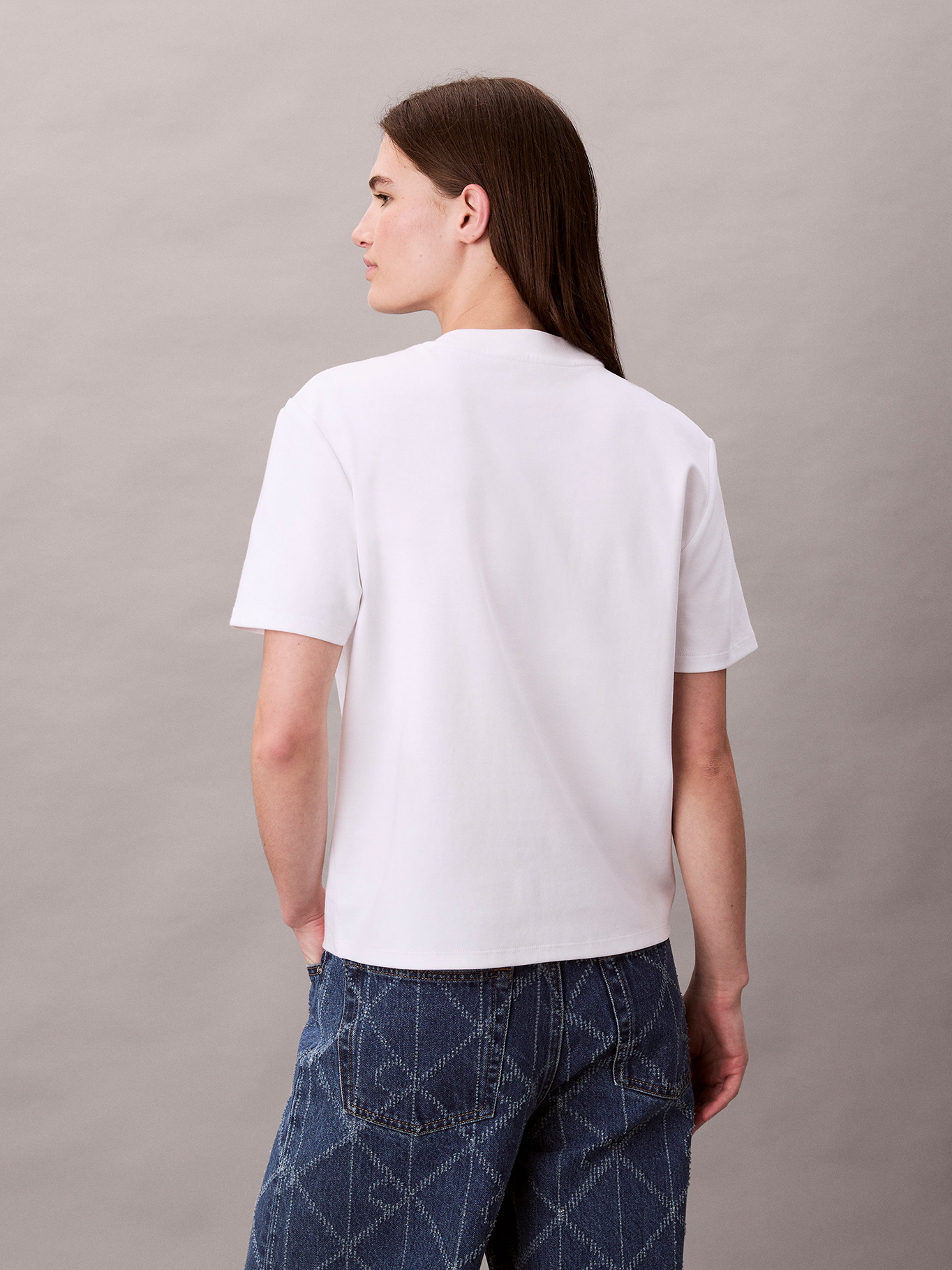 POLERA INTERLOCK CON EMBLEMA CK - 3