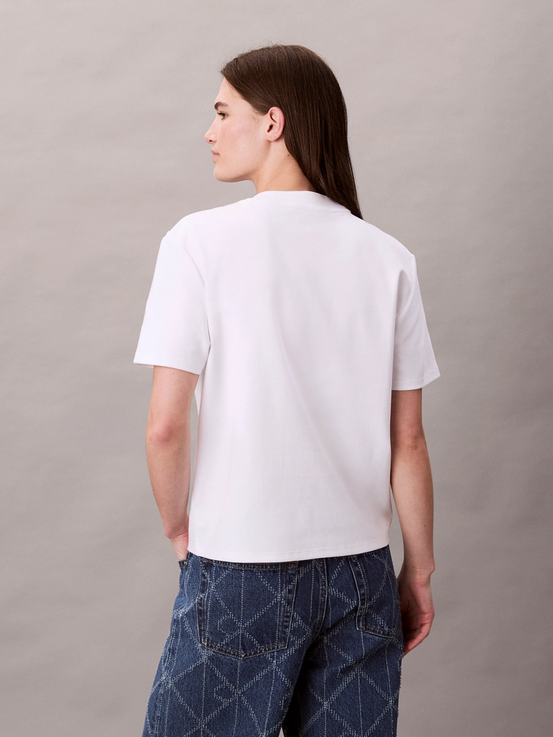 POLERA INTERLOCK CON EMBLEMA CK - 3