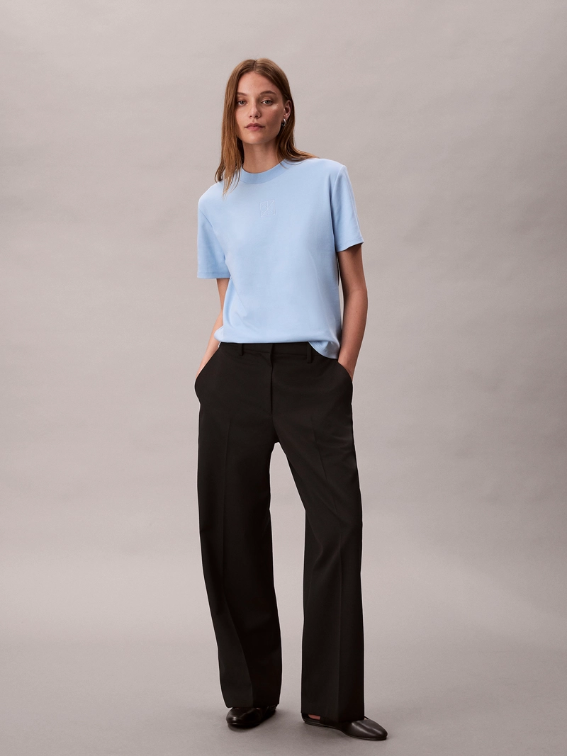 POLERA INTERLOCK CON EMBLEMA CK - 2