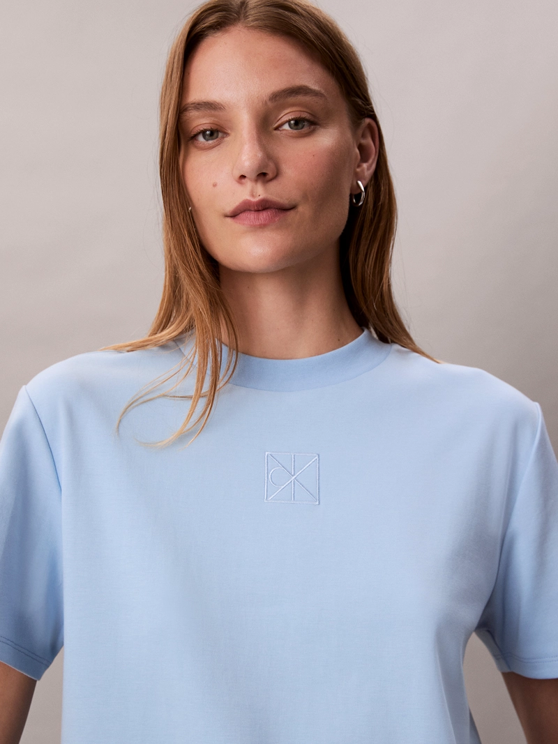 POLERA INTERLOCK CON EMBLEMA CK - 5