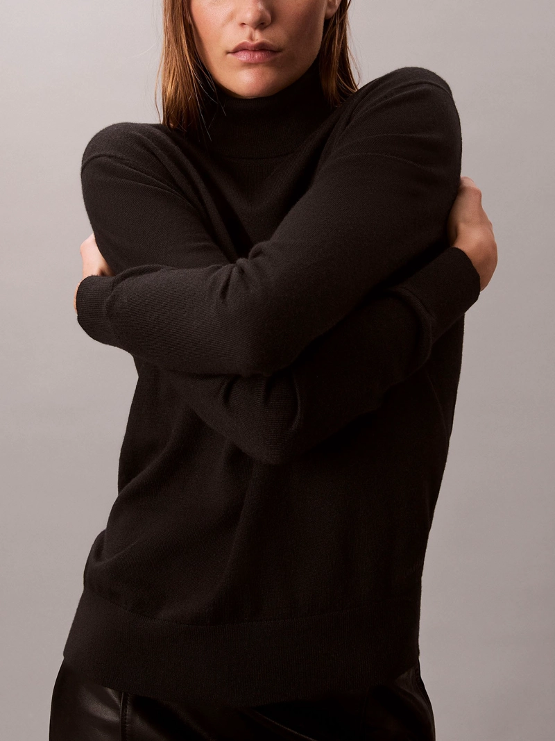 SWEATER DE CUELLO ALTO DE LANA MERINO - 6