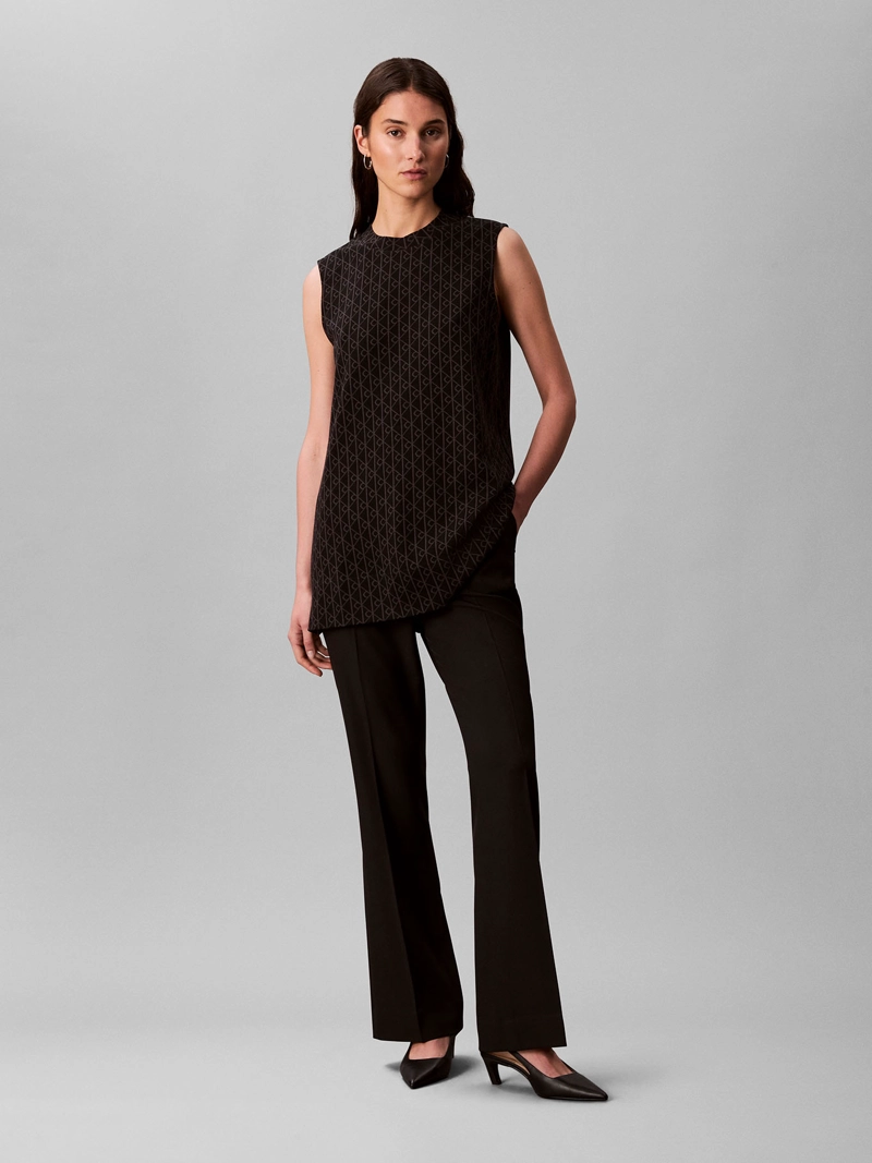 BLUSA CON LOGO EN JACQUARD - 1