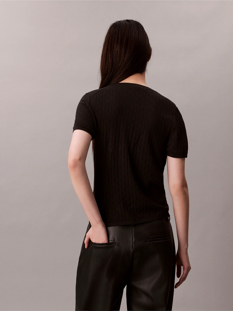BLUSA EN TEJIDO CALADO - 3