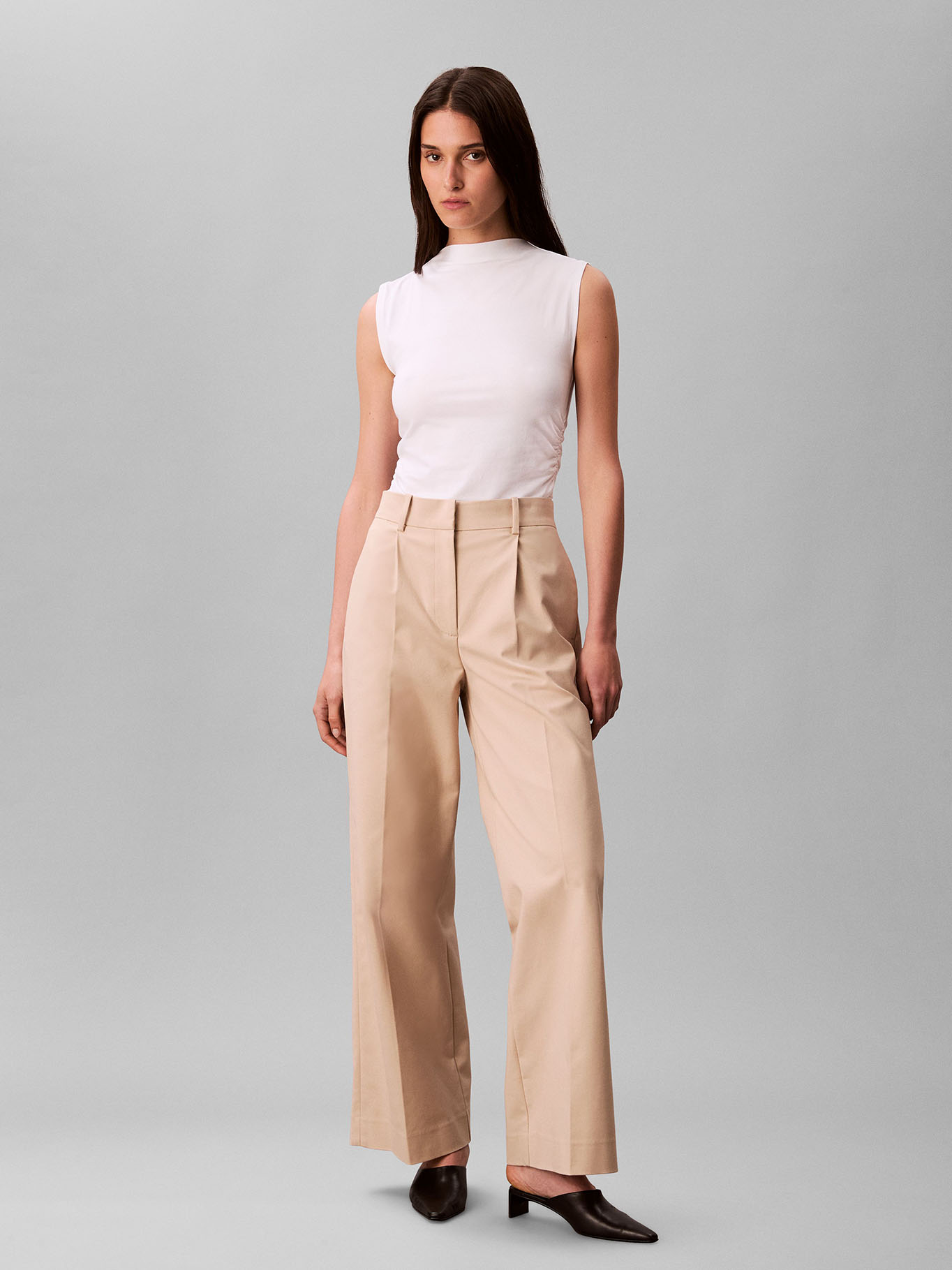 PANTALONES CHINO DE PIERNA ANCHA - 1
