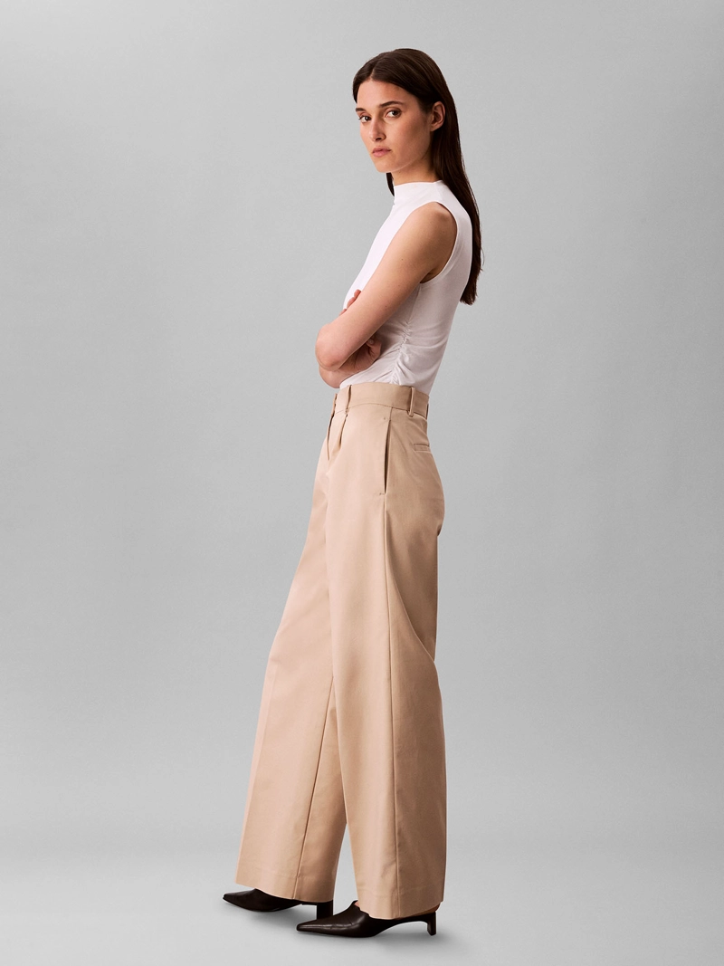 PANTALONES CHINO DE PIERNA ANCHA - 3