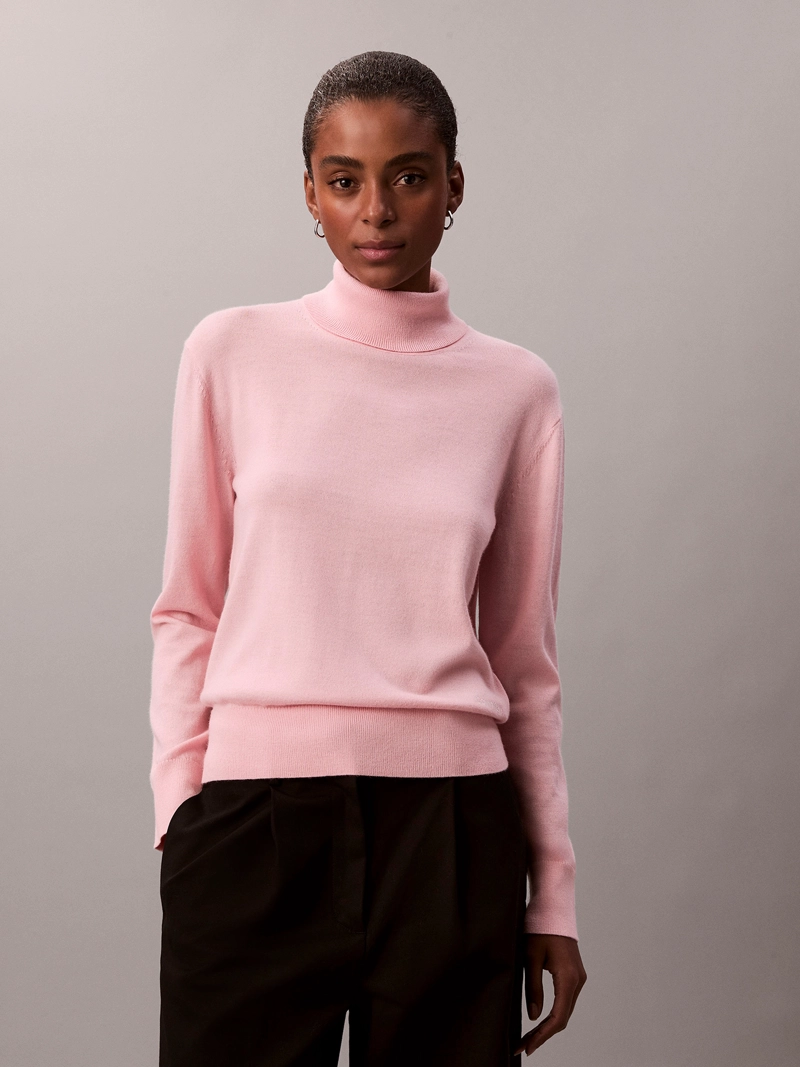 SWEATER DE CUELLO ALTO DE LANA MERINO - 1
