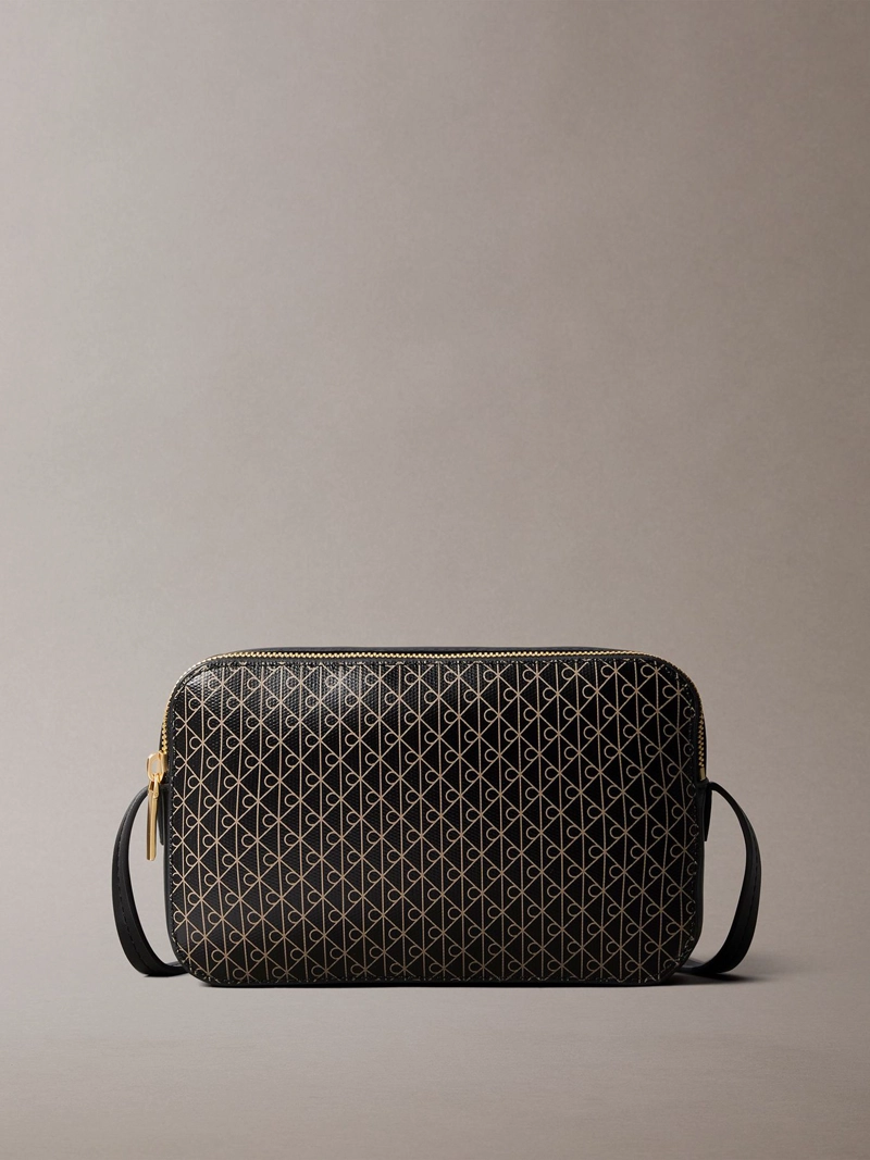 CARTERA CRUZADA CON ESTAMPADO DE MONOGRAMA - 1