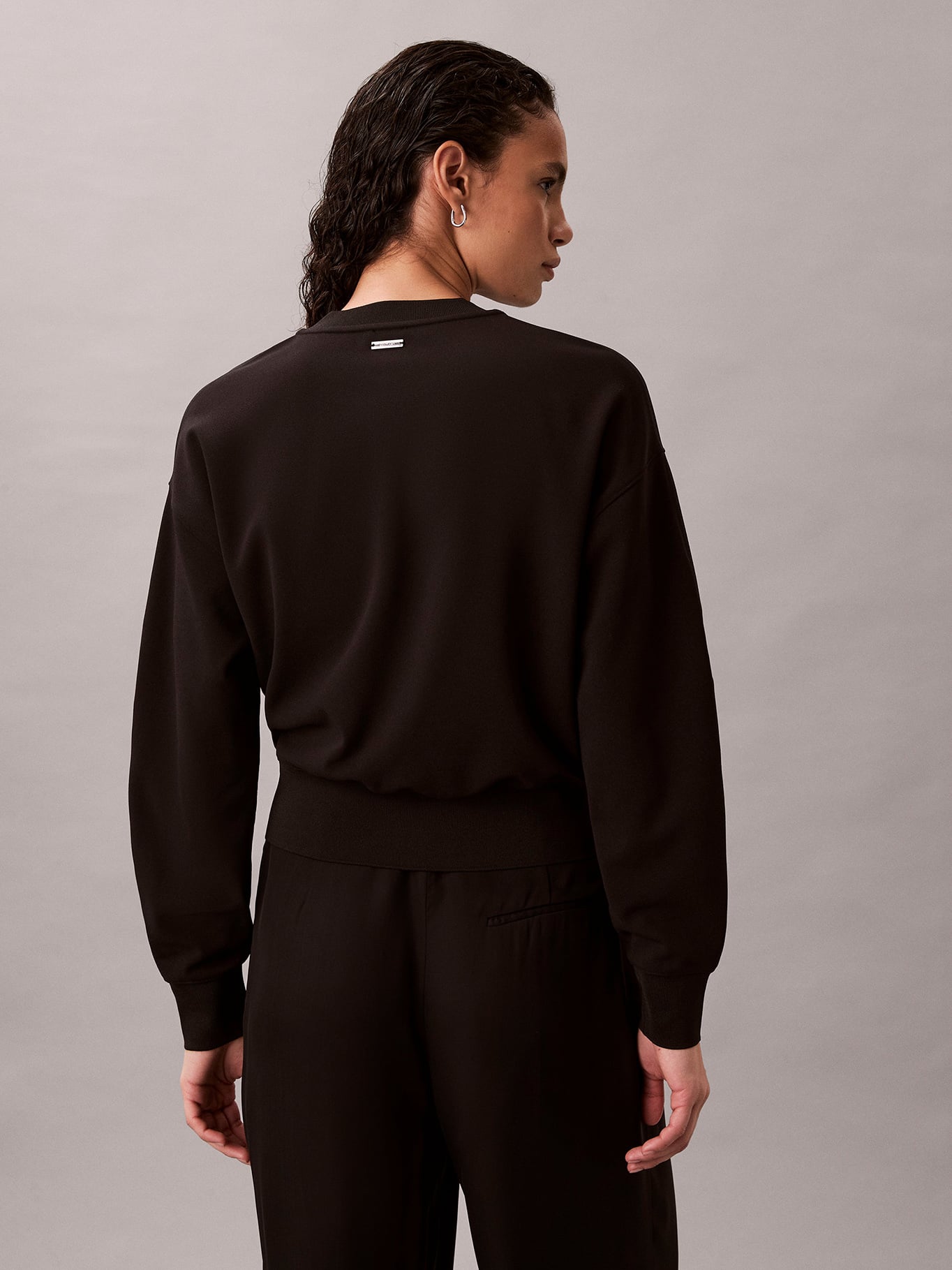 BLUSA DE CREPE  ELASTICO CON CREMALLERA - 3