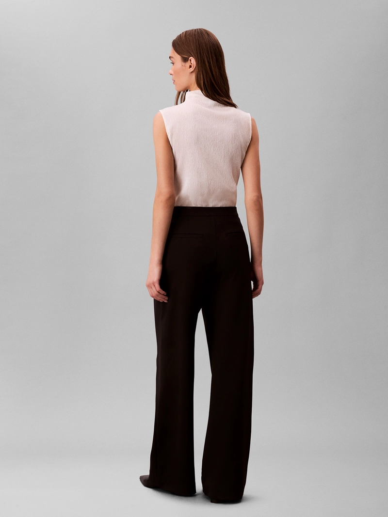 PANTALON DE PUNTO PONTE CON PIERNA ANCHA - 2