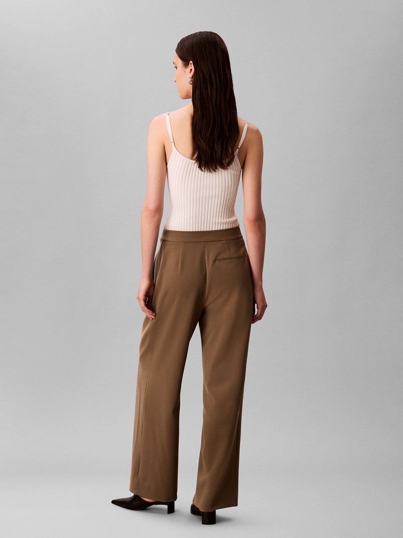 PANTALON RECTO DE SARGA TAILORED - 2
