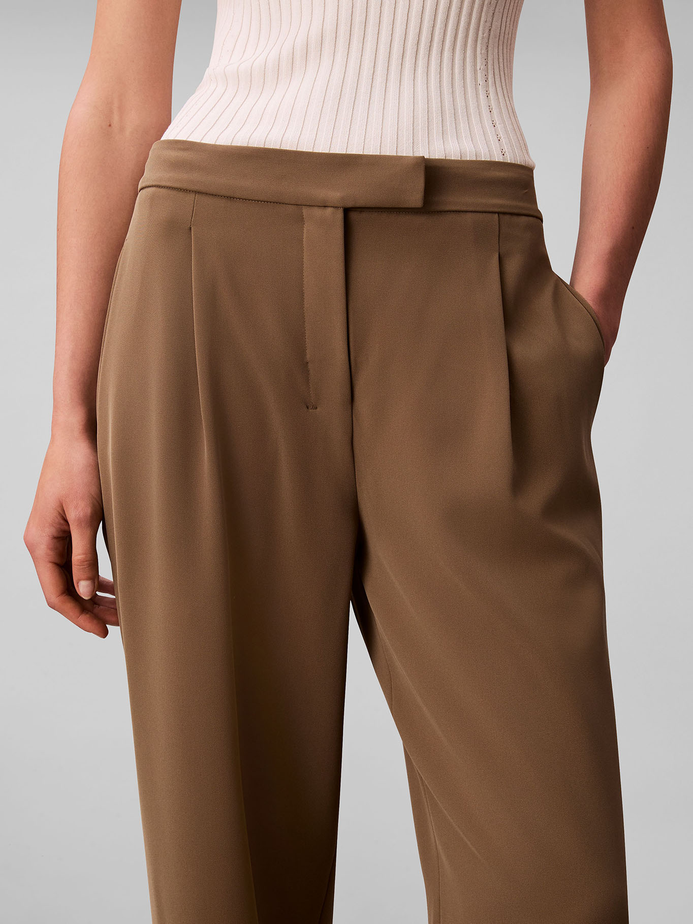 PANTALON RECTO DE SARGA TAILORED - 3