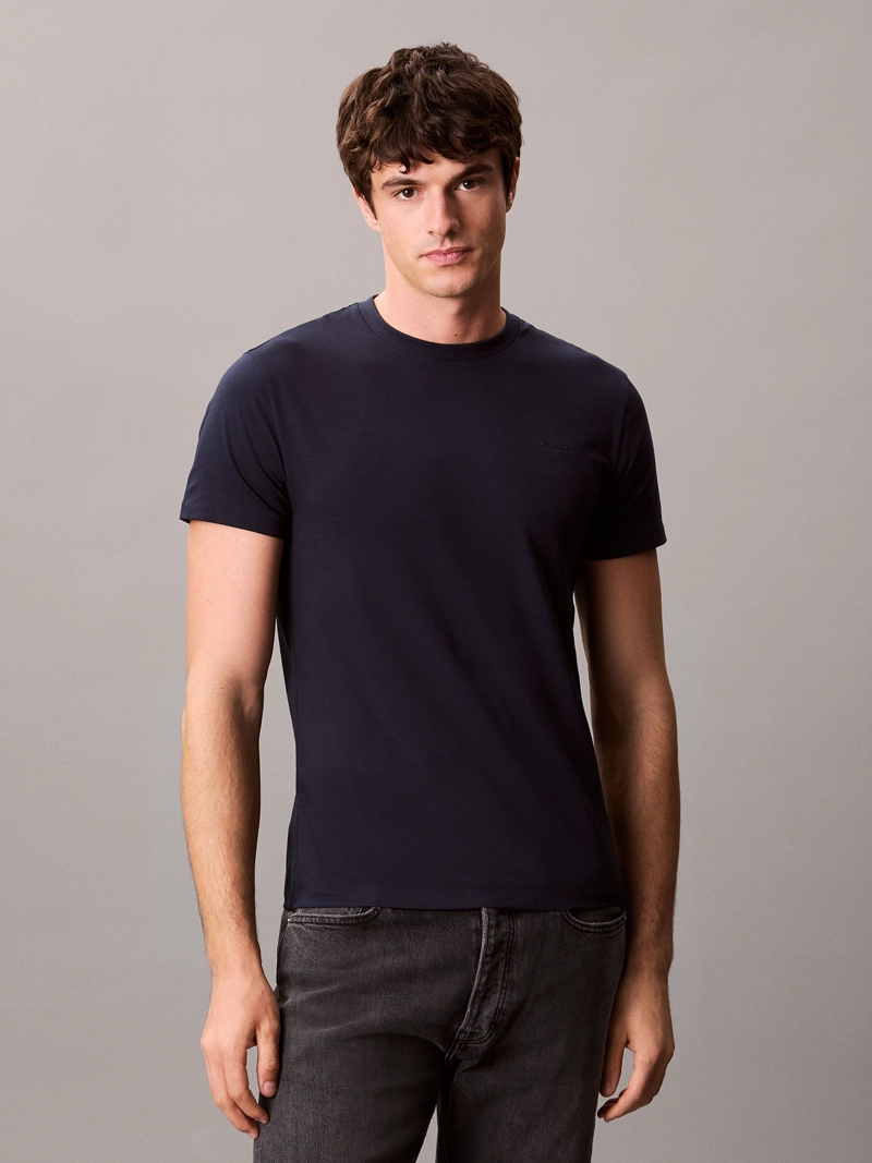 POLERA SLIM DE ALGODON STRECH - 1