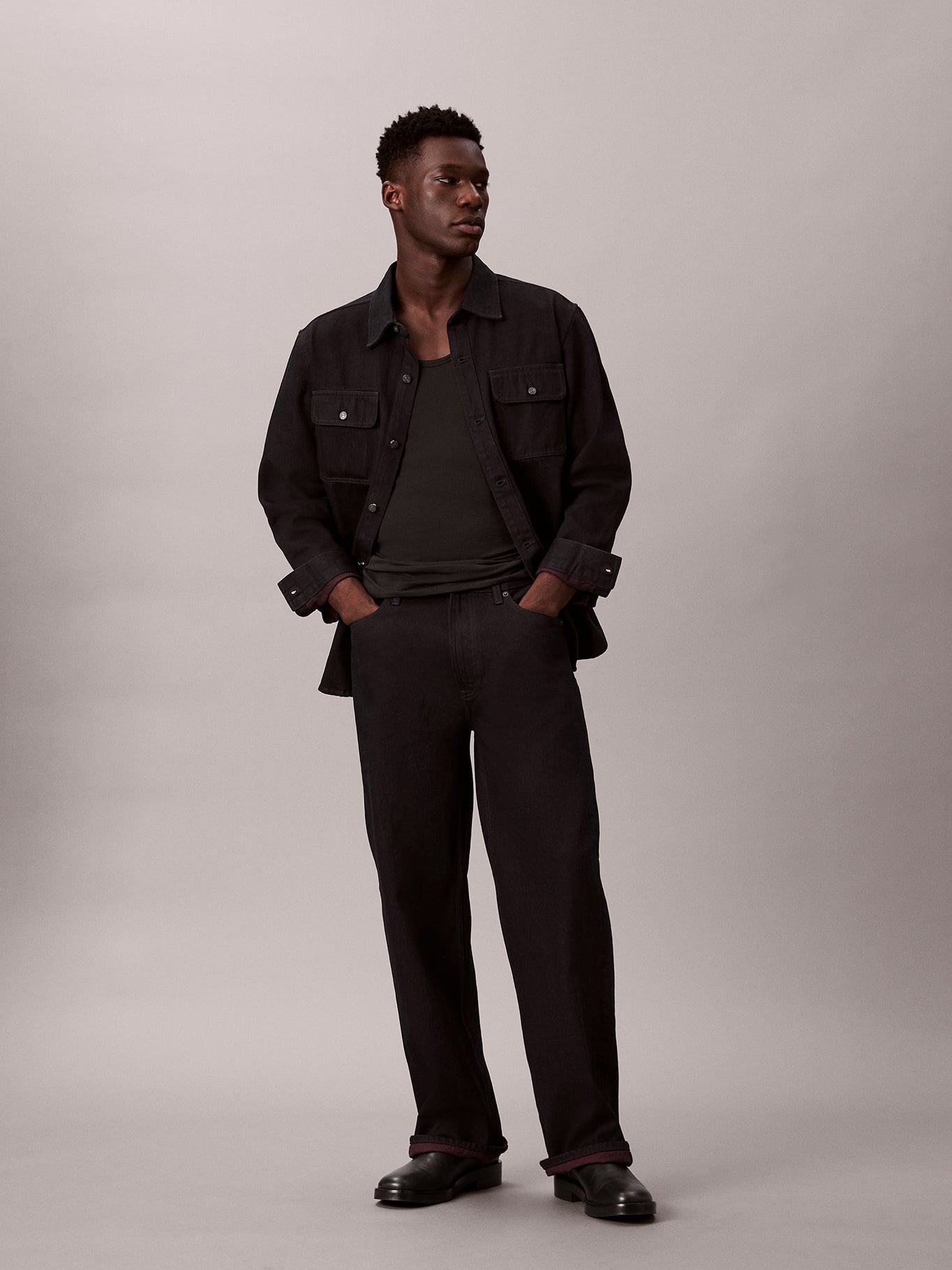 JEANS BAGGY MERLOT - 1