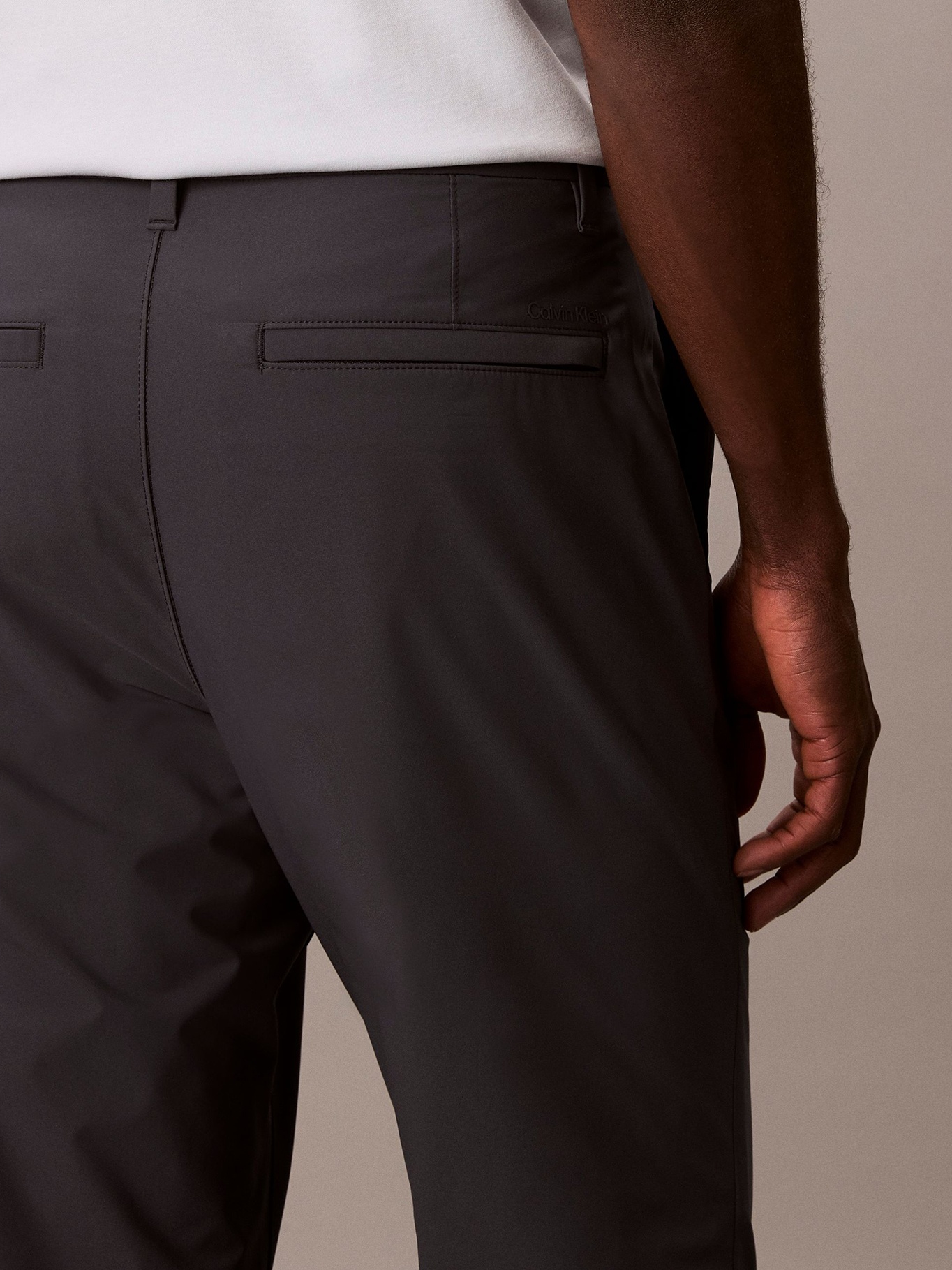 PANTALON SLIM EN TEJIDO TE CNICO ELASTICO - 4