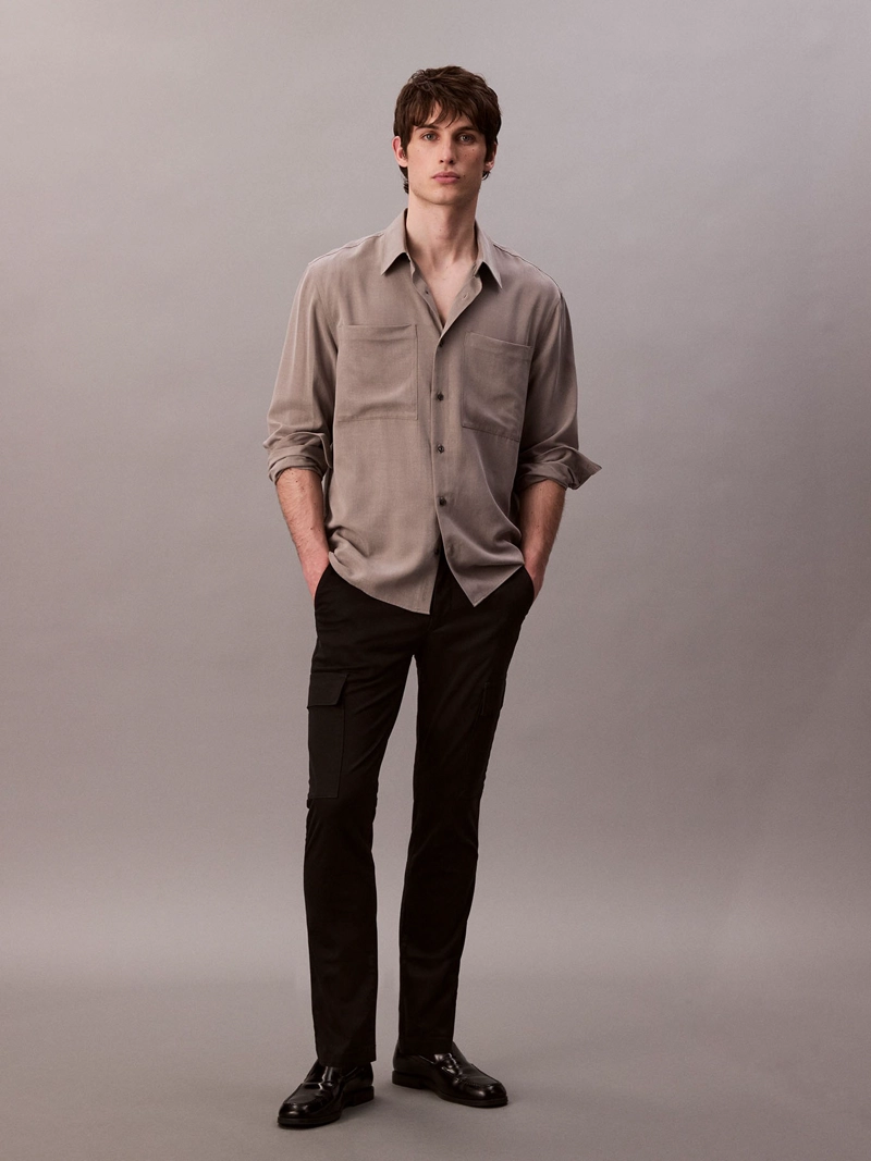 PANTALON CARGO SLIM DE ALGODON - 1