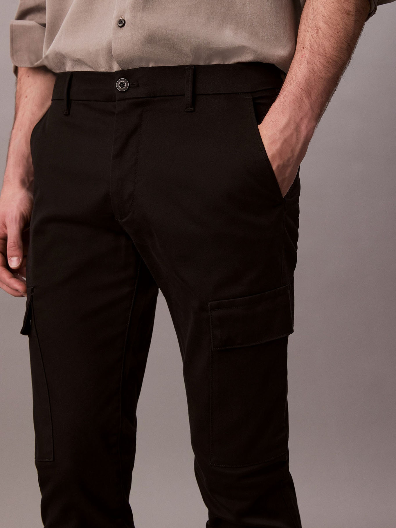 PANTALON CARGO SLIM DE ALGODON - 4