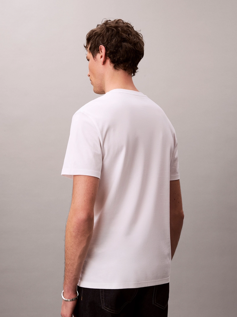 POLERA DE ALGODON SUPIMA CON LOGO BORDADO - 3