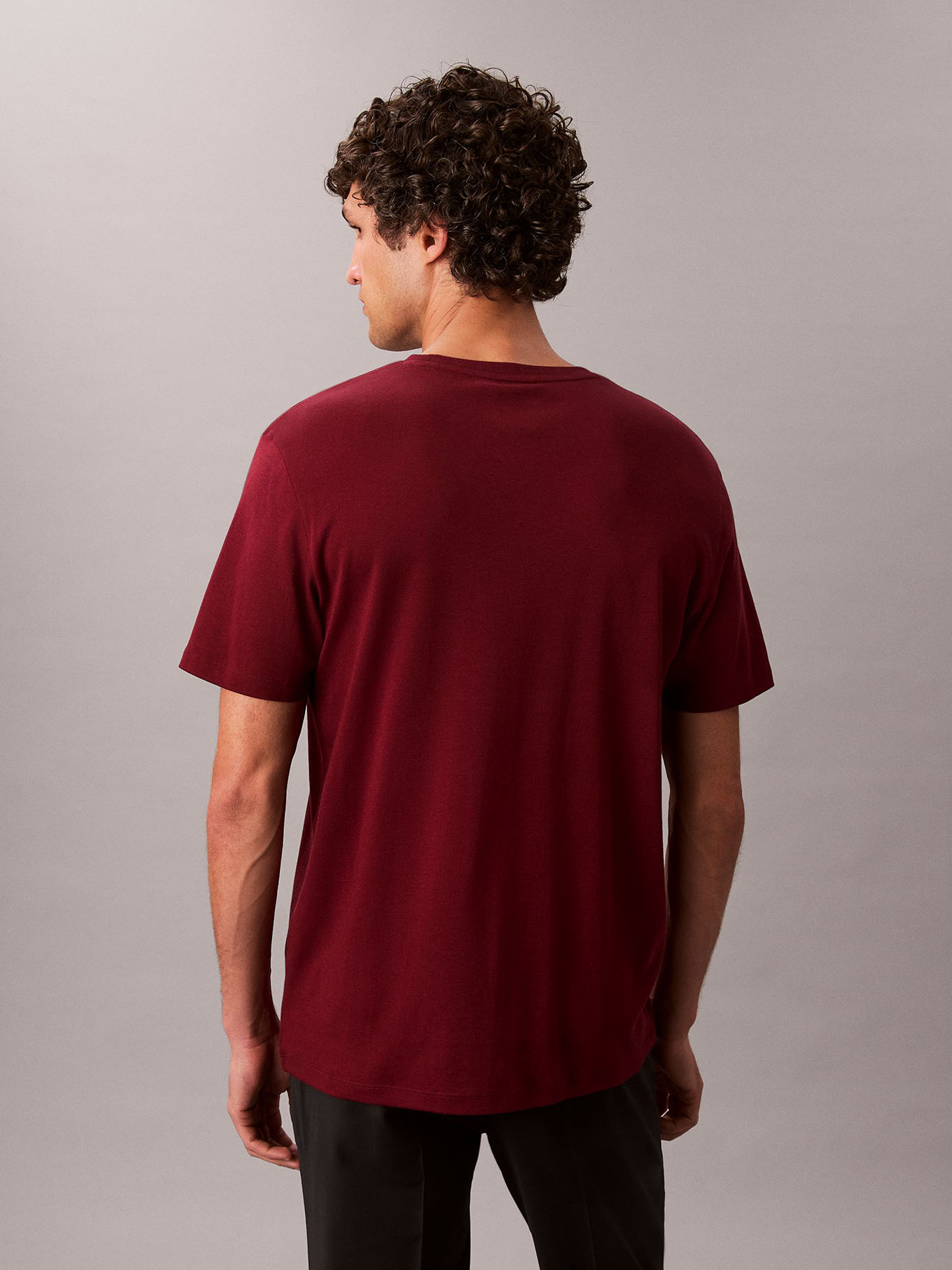 POLERA DE ALGODON SUPIMA CON LOGO BORDADO - 3