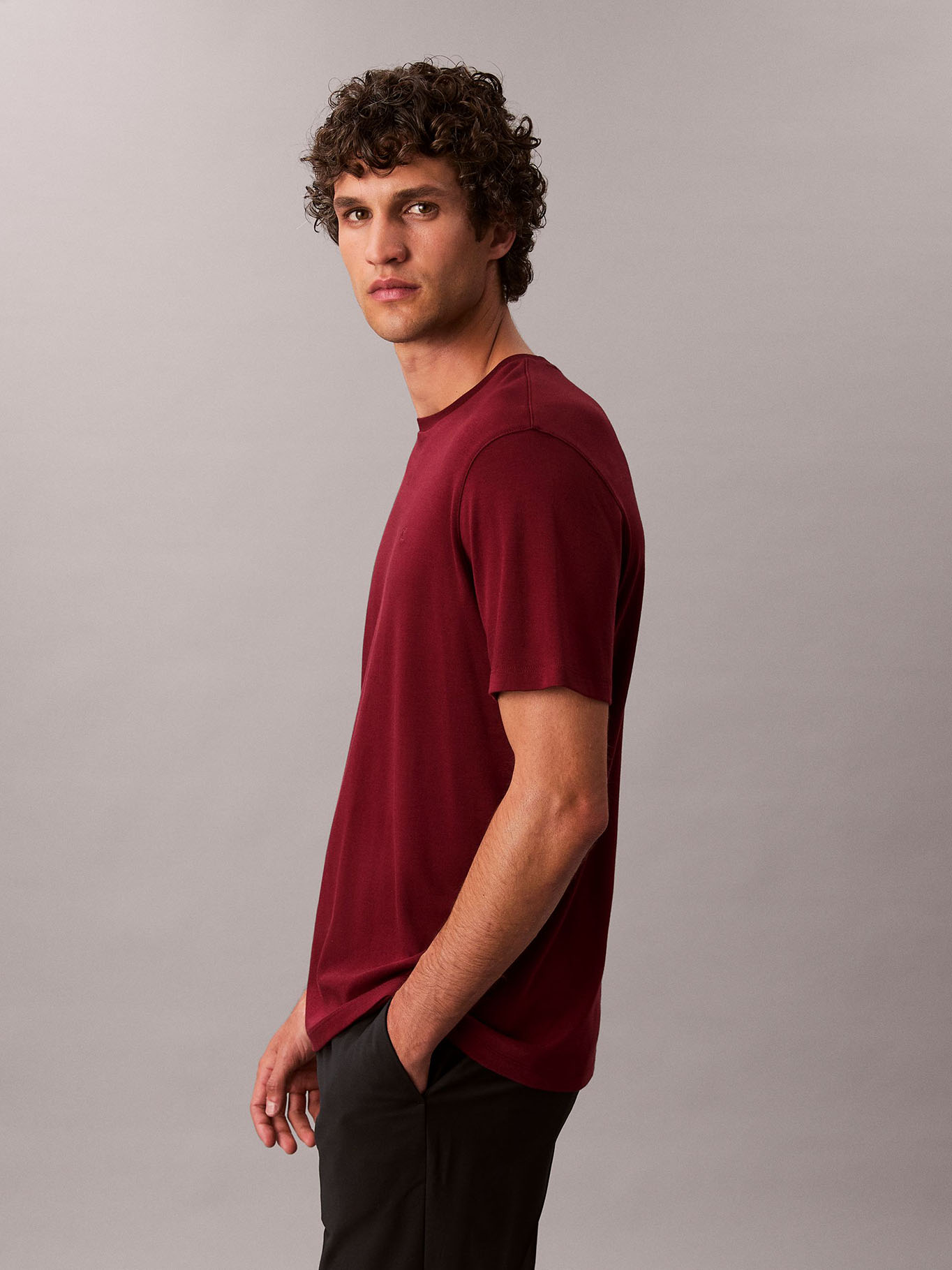 POLERA DE ALGODON SUPIMA CON LOGO BORDADO - 6