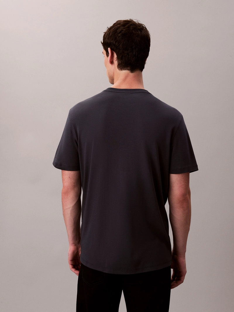 POLERA DE ALGODON SUPIMA DE CUELLO REDONDO - 3