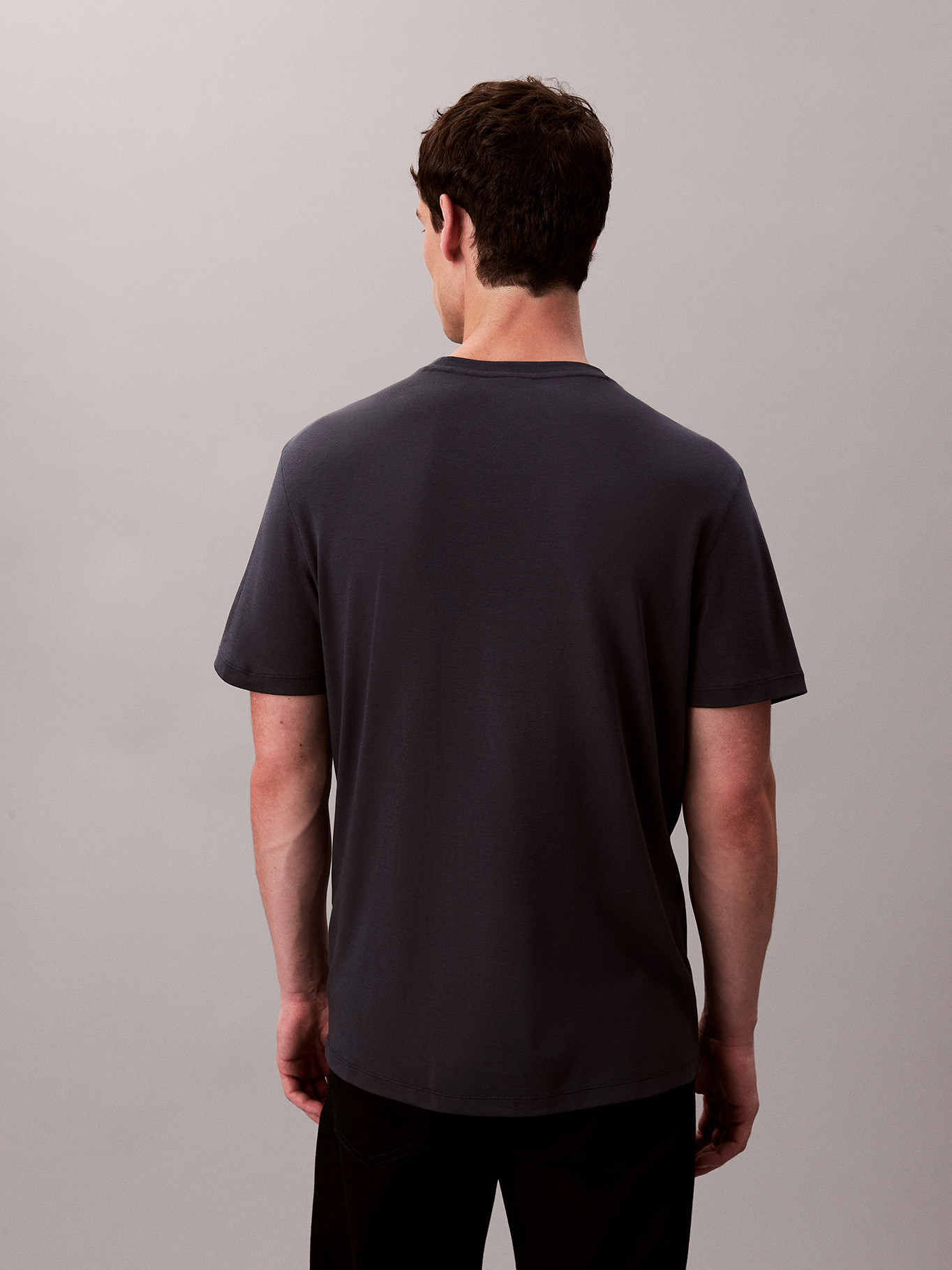 POLERA DE ALGODON SUPIMA DE CUELLO REDONDO - 3