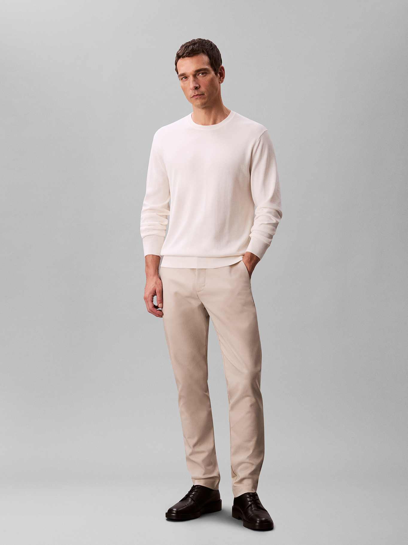 PANTALON SLIM EN TEJIDO TE CNICO ELASTICO - 1