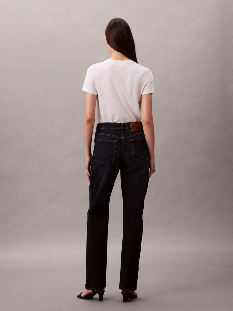 JEANS RECTOS DE TALLE ALTO EN TONO OXBOW - 2