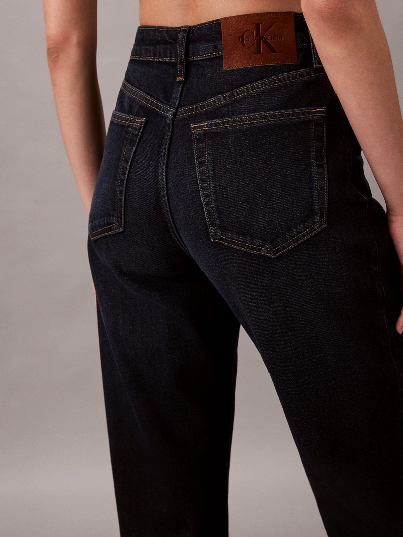 JEANS RECTOS DE TALLE ALTO EN TONO OXBOW - 4