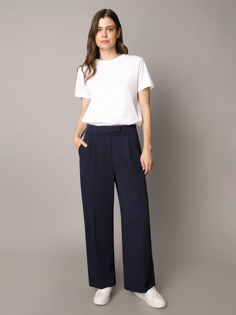PANTALON RECTO DE SARGA TAILORED - 1