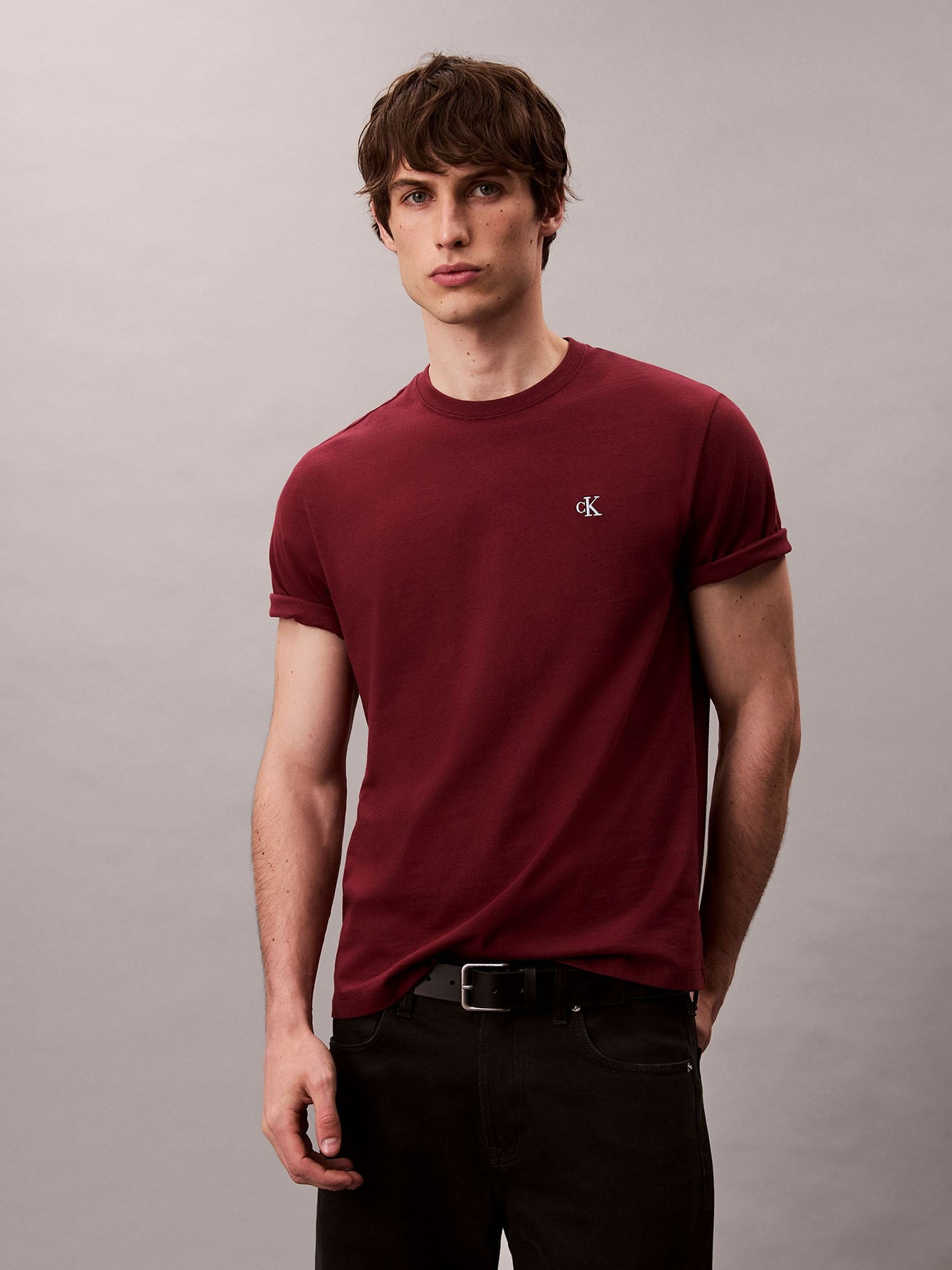 POLERA REGULAR CON MONOGRAMA BORDADO - 1