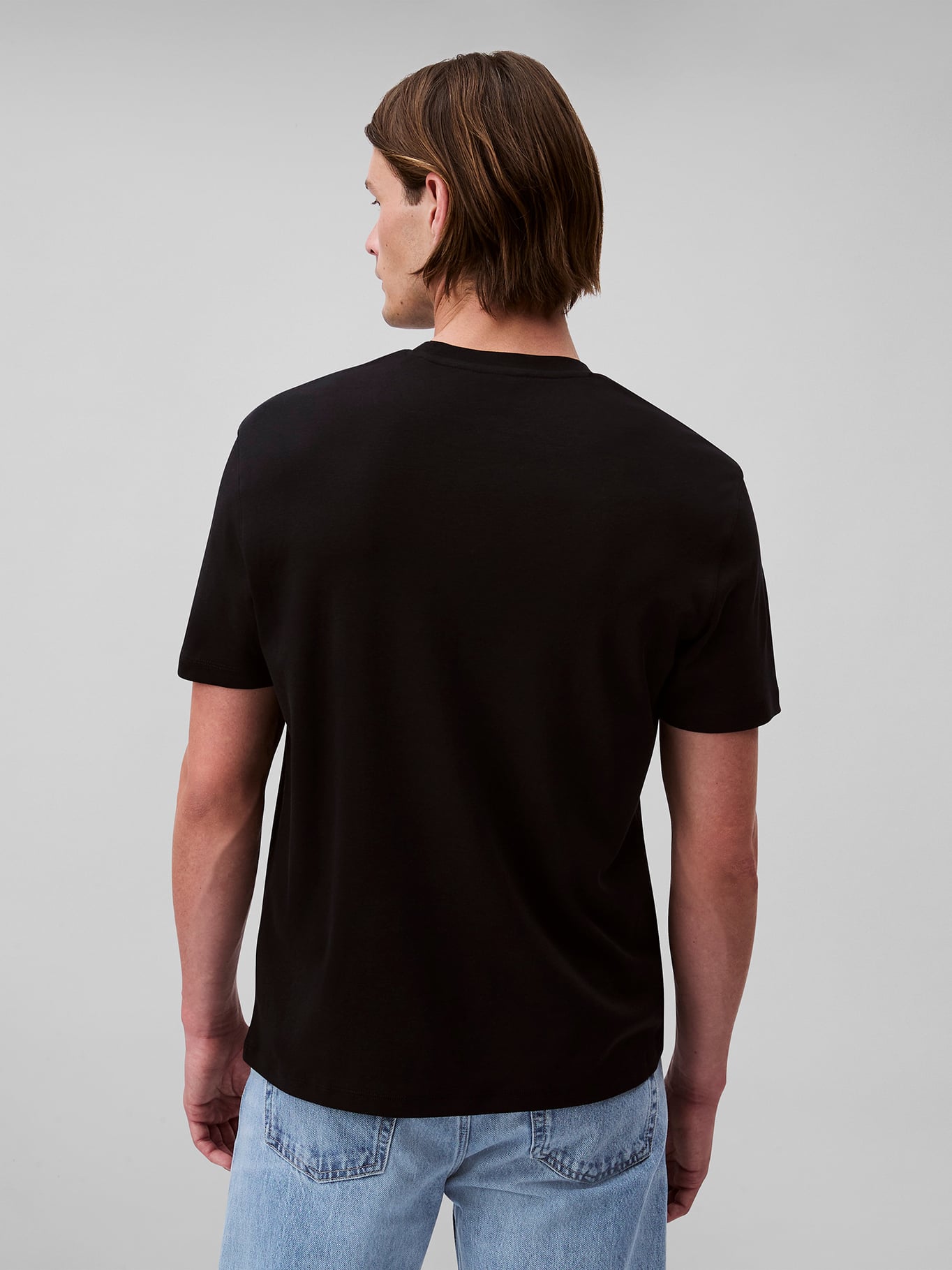 POLERA DE ALGODON SUPIMA DE CUELLO REDONDO - 3