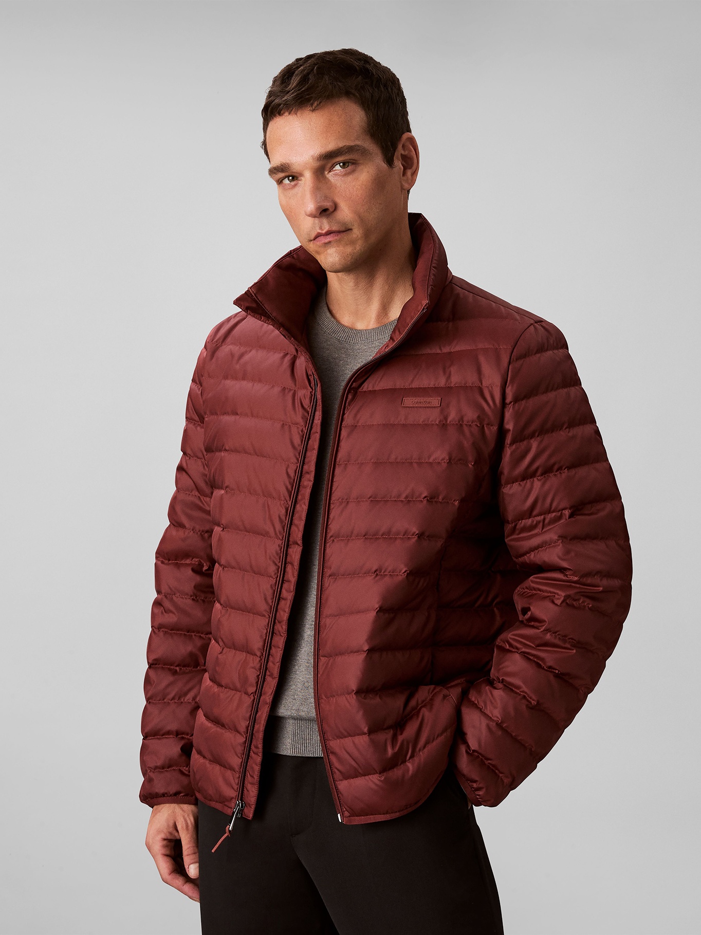 PARKA PUFFER LIGERA DE NAILON - 1