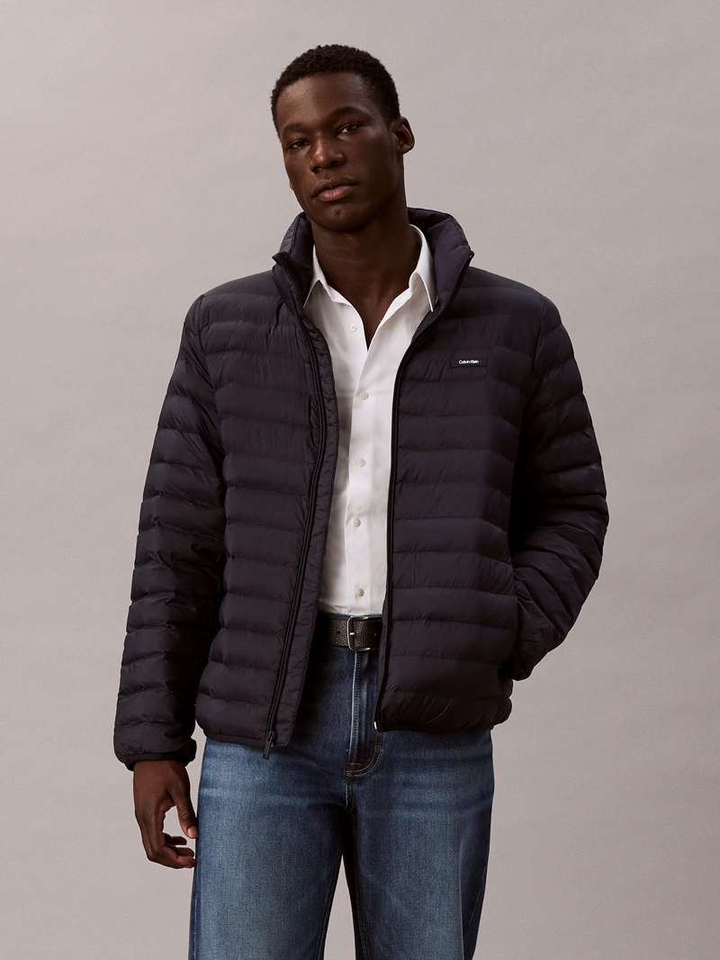PARKA PUFFER LIGERA DE NAILON - 1