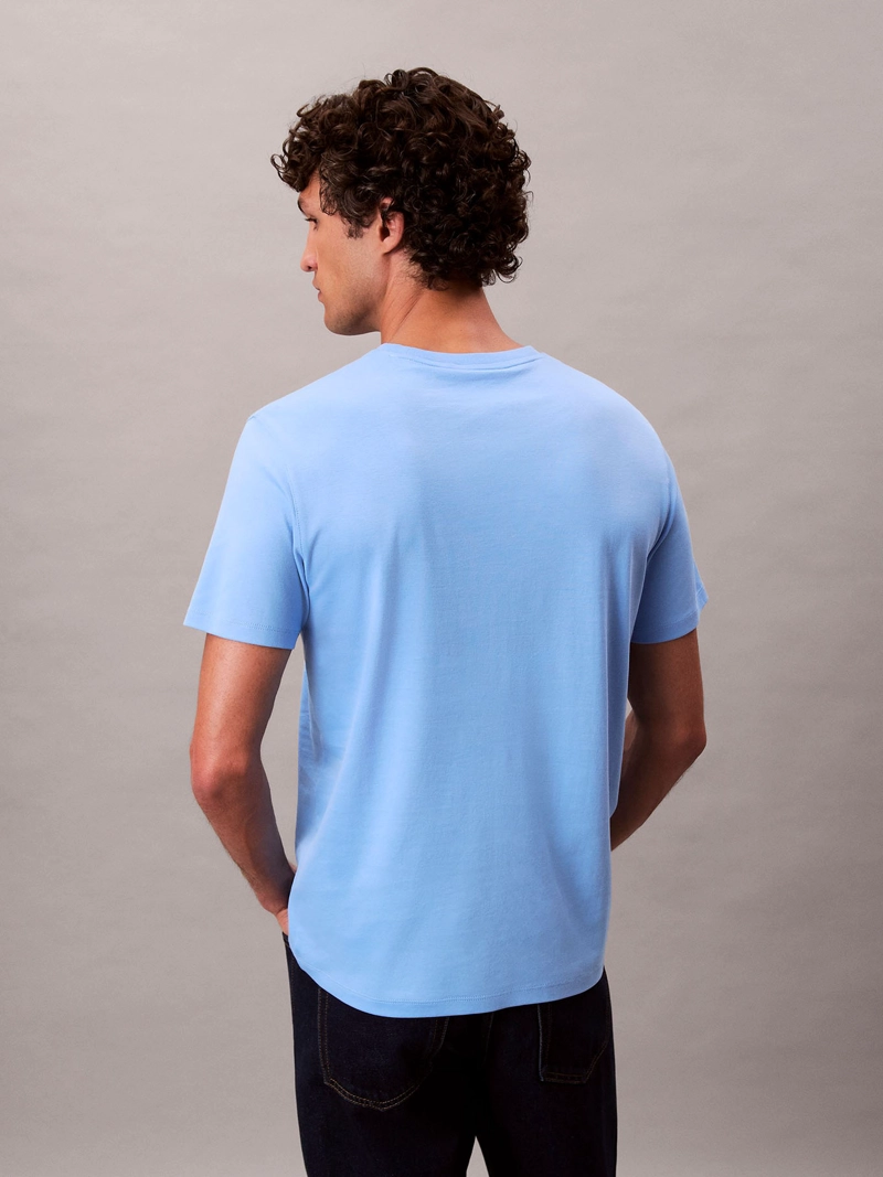 POLERA DE ALGODON SUPIMA CON LOGO BORDADO - 3