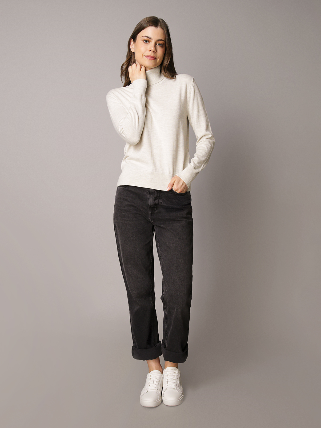 SWEATER DE CUELLO ALTO DE LANA MERINO - 2
