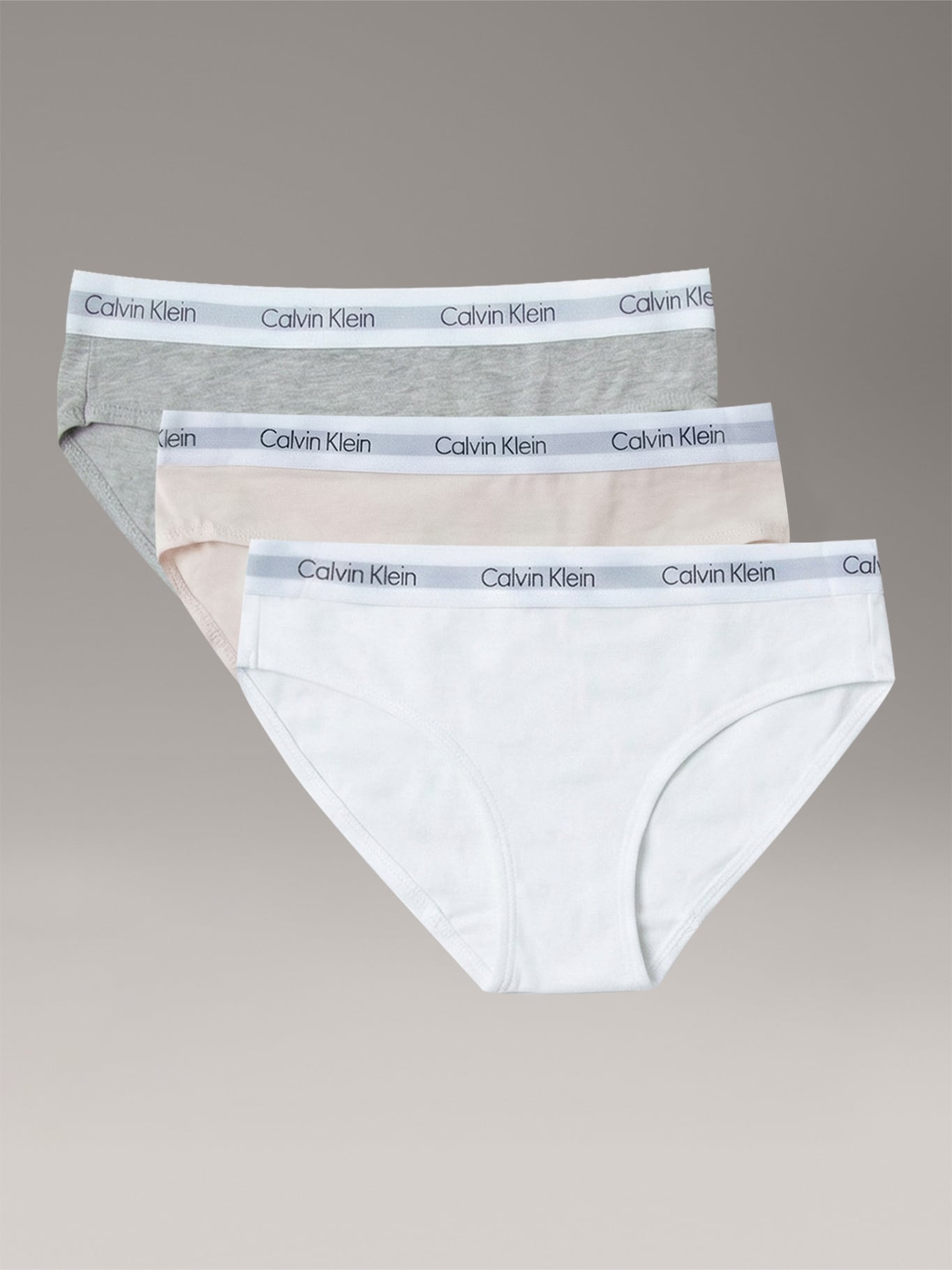 PACK DE 3 CALZONES BIKINI CON LOGO PARA NIÑA - 1