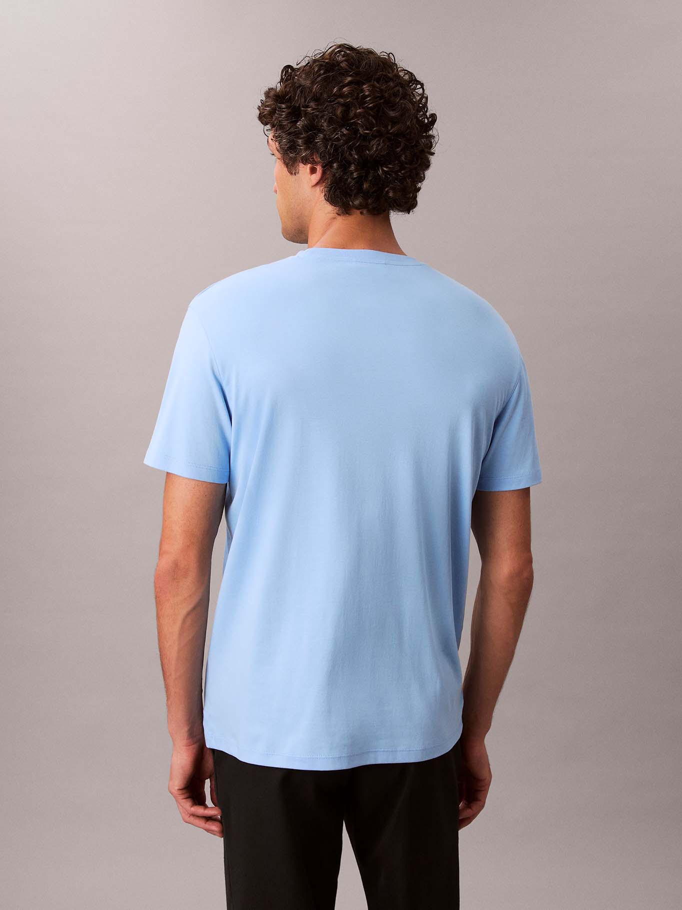 POLERA DE ALGODON SUPIMA DE CUELLO REDONDO - 3