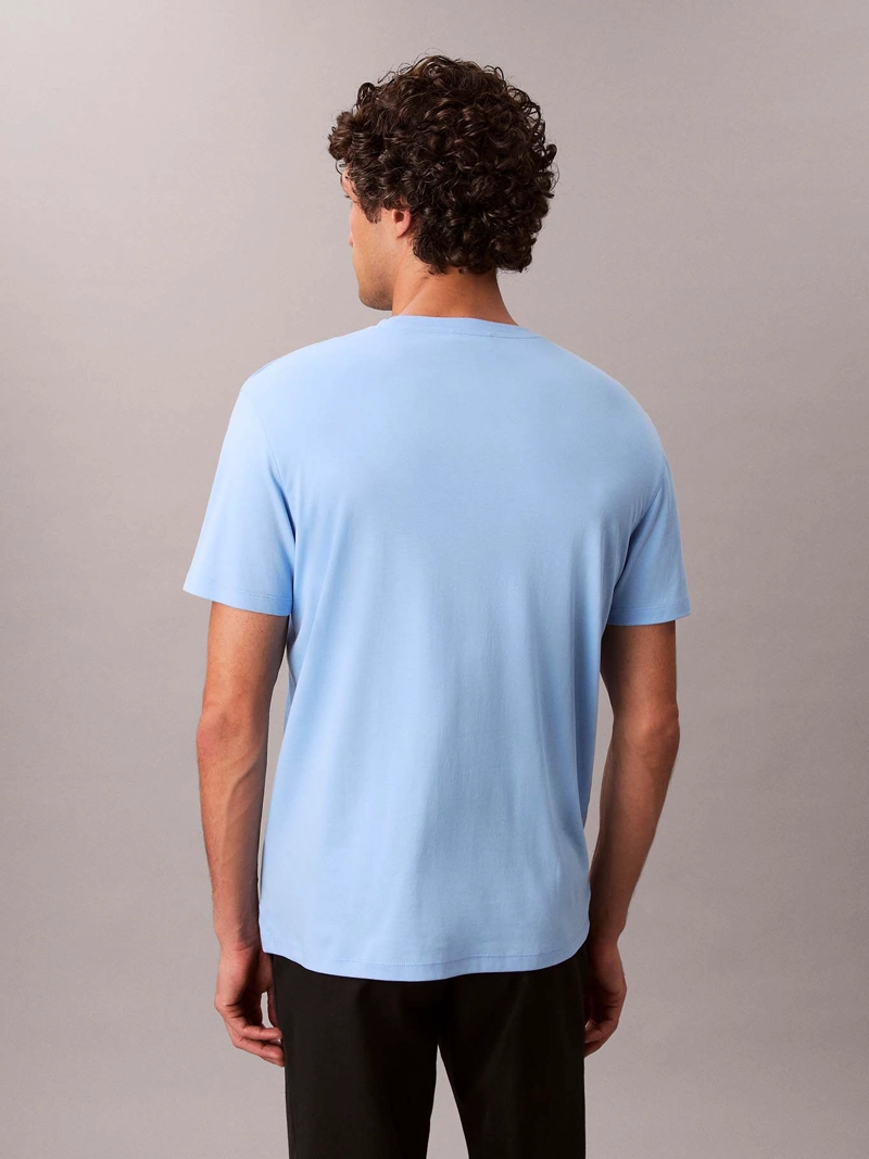 POLERA DE ALGODON SUPIMA DE CUELLO REDONDO - 3