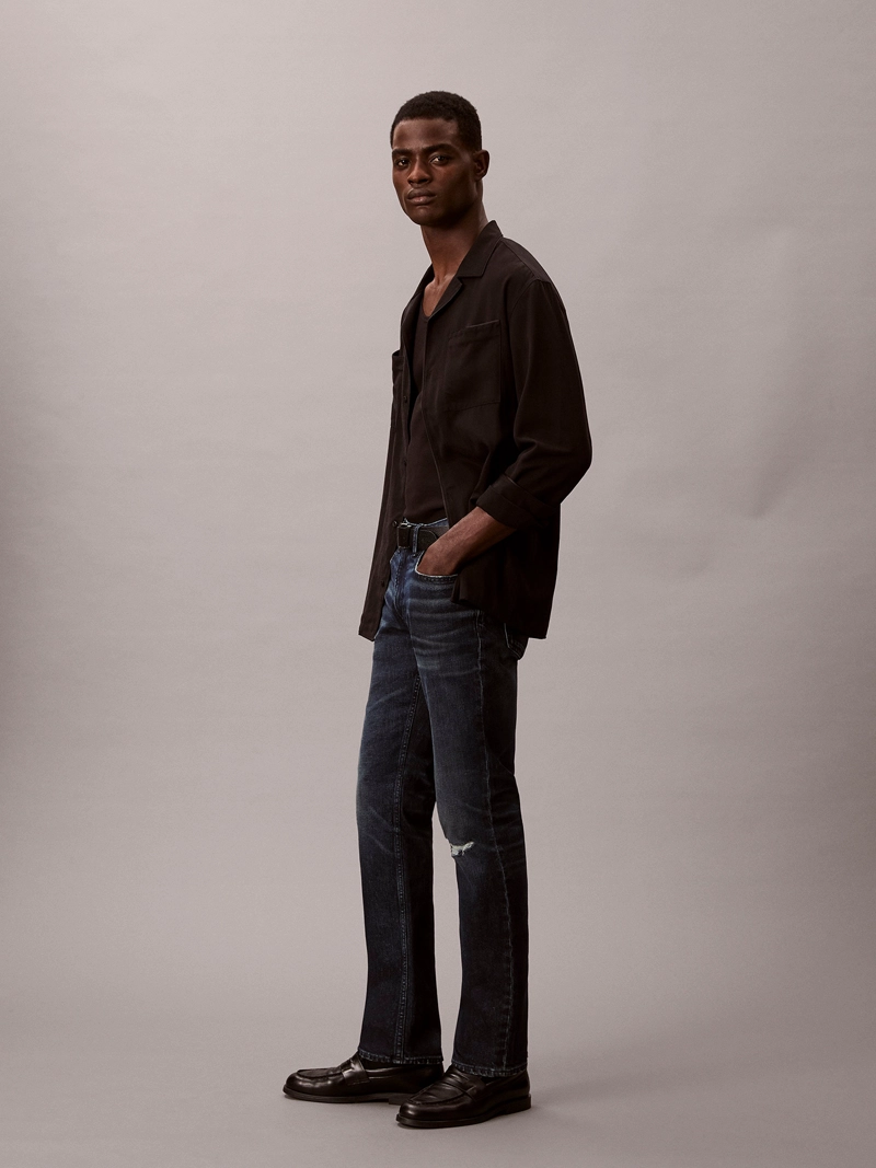 JEANS SLIM CON DETALLES ROTOS EN TONO DEEP DUSK - 4